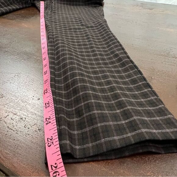 Loft High Waist Skinny Work dressy formal preppy pants Plaid 6P dark academia - Picture 4 of 11